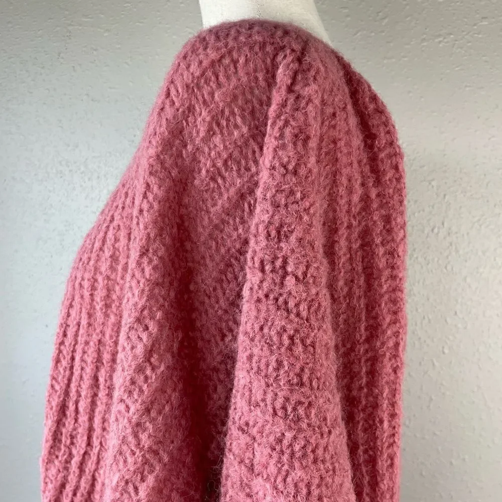 NWT Free People Alpaca Blend Oversized Cropped Sweater Size Small